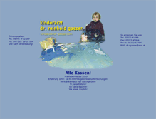 Tablet Screenshot of kinderdoktor-gasser.com